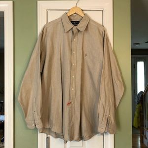 Ralph Lauren XXL Oatmeal Blake Button Down Shirt